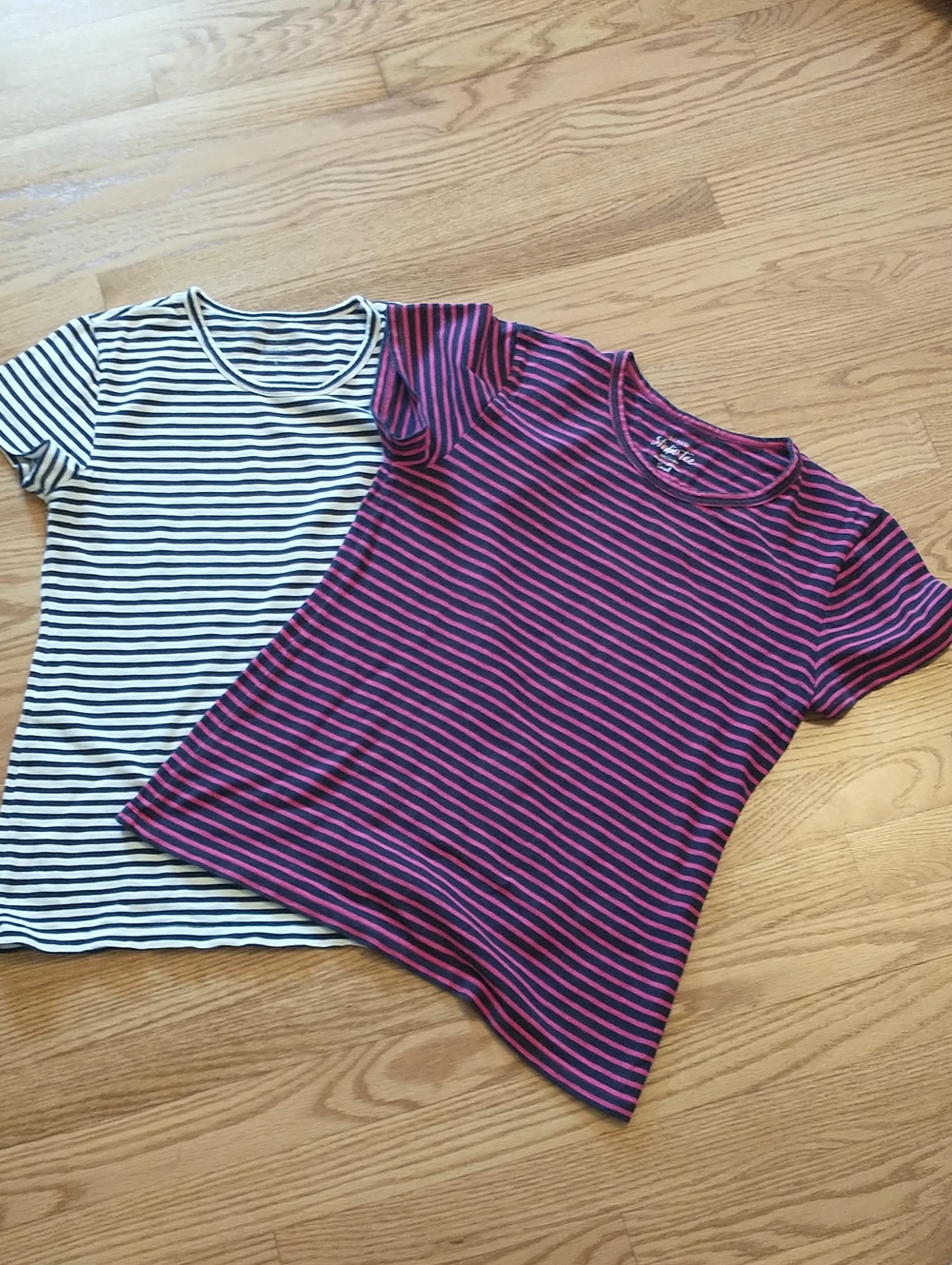 J Crew Cotton Striped Studio & Painter Tee Small
